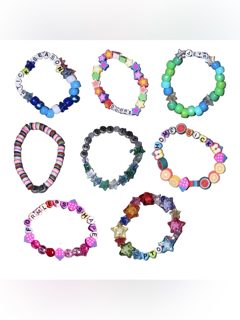 Noah Kahan Bracelets Set of 8